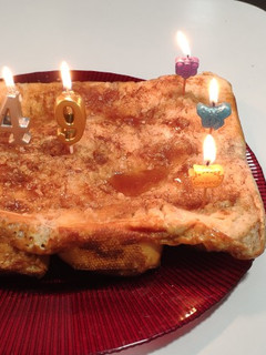Una foto de Tarta de torrijas a la miel