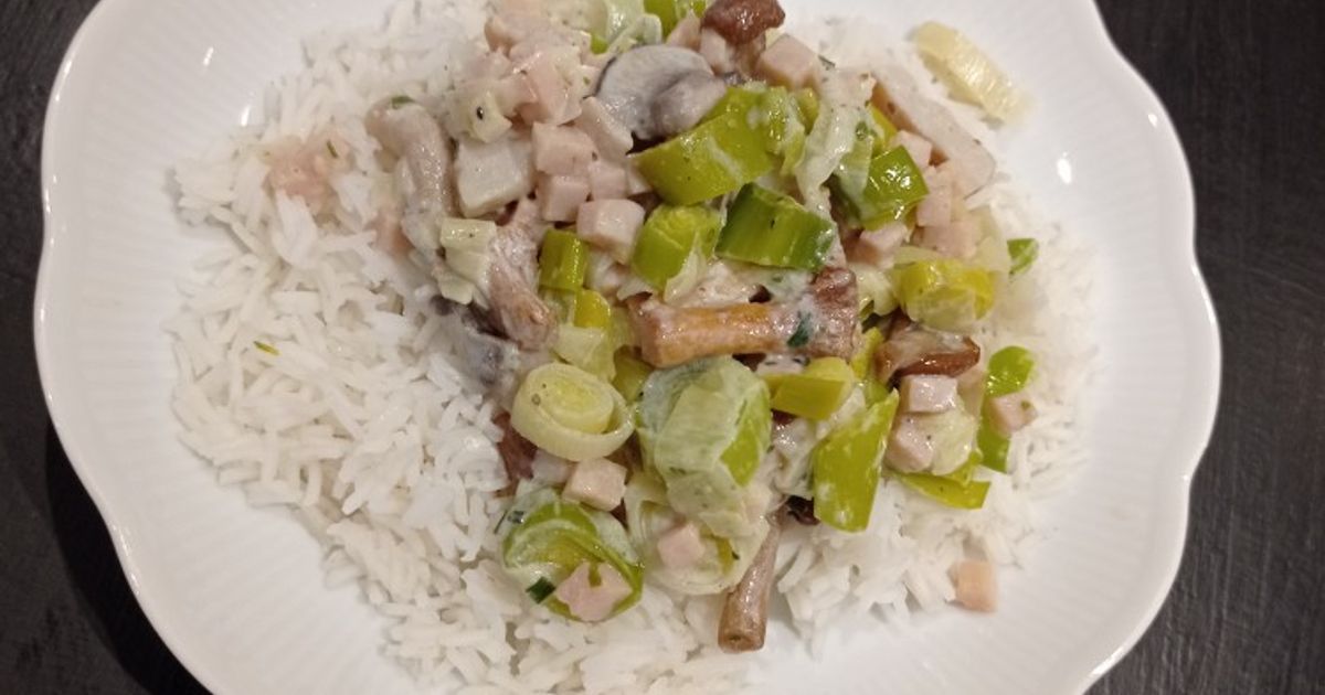 Tataro Poêlée De Poireaux, Champignons Et Poulet de Les p'tits plats de TataRo ...