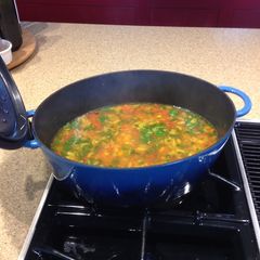 A picture of Moroccan Chickpea Soup.
