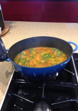 A picture of Moroccan Chickpea Soup.