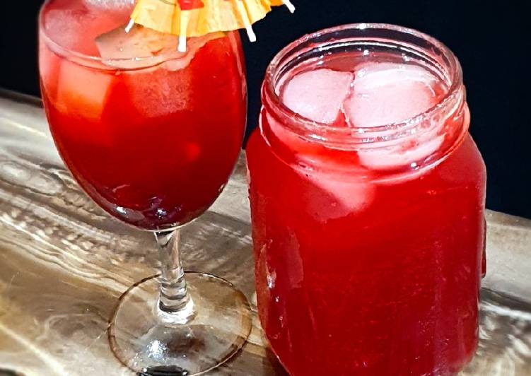 Steps to Make Homemade Water melon punch