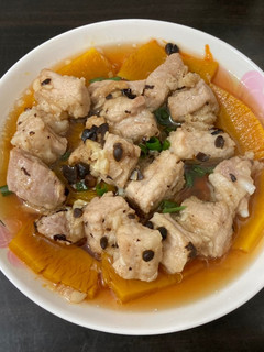 港式家常菜🇭🇰南瓜蒜蓉豆豉蒸排骨 的食譜成品照片