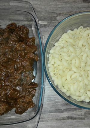 Őzpöri tésztával recept fotója