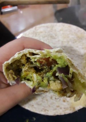 Foto principal de Fajitas mexicanas vegetarianas con soja texturizada y quinoa
