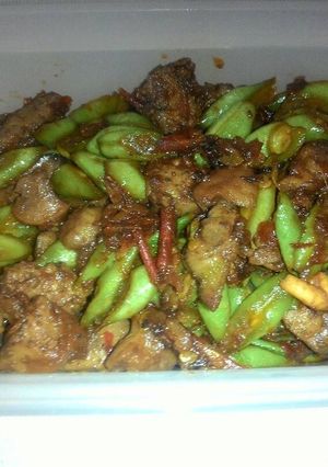 Foto resep Sambal Goreng Hati Ampela + Buncis