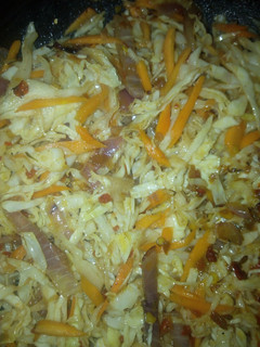 A picture of Spring rolls filling.