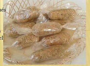 Una foto de Receta 2 de 3 Rollo de nuez,coco y galleta