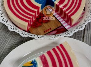 Gambar Puding Red Velvet Jalur Gemilang 🇲🇾 (Merdeka 65)