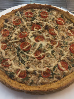 Una foto de Quiche Vegana de Tofu y Espinacas