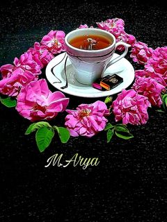 عکسی از دستور چای با عطر گل محمدی