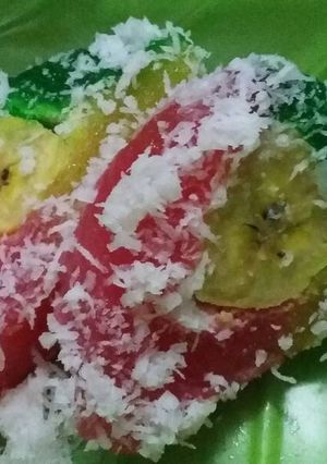 Foto resep Kue singkong pelangi atau Matakebo(kue traditional)