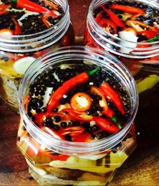 bắp bò ngâm mắm