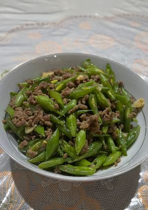 Foto resep Buncis Daging Sapi Cincang Ala Resto