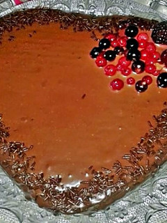 Una foto de Corazón de chocolate y avellanas
