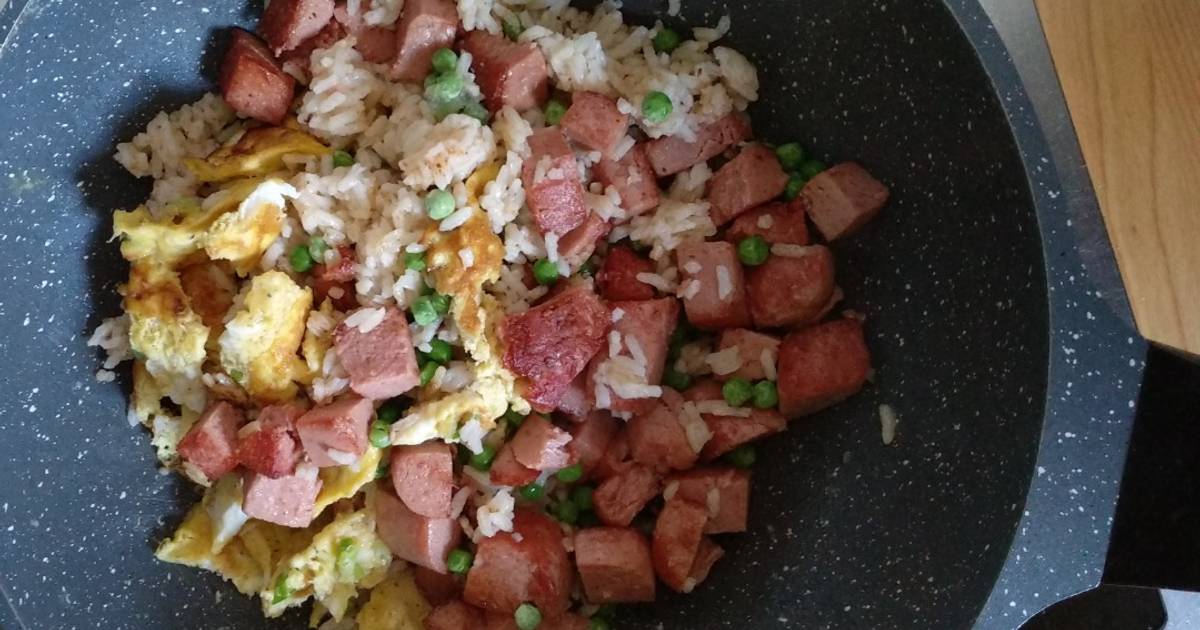 China-Reis-Pfanne mit Frühstücksfleisch Rezept von Leonella - Cookpad