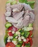 Salad thịt luộc vét tủ lạnh