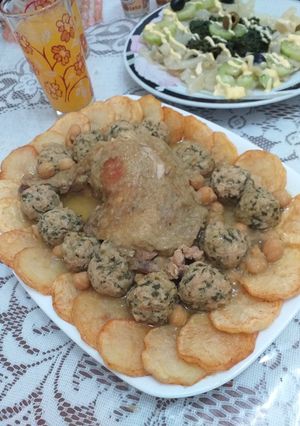 صورة لوصفة كفته بالسبانخ
