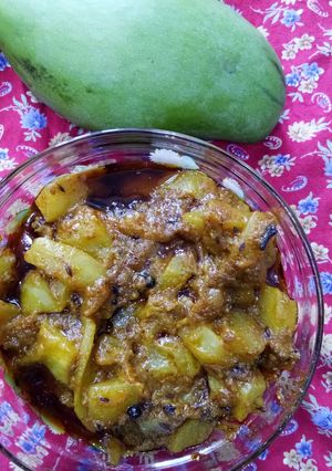 A picture of Raw Mango Lonji.