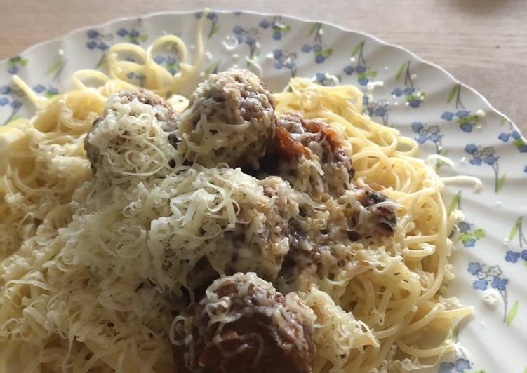 Easiest Way to Prepare Speedy Meatball pasta