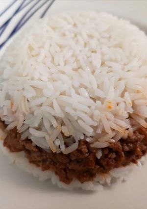 Una foto de Arroz tapado