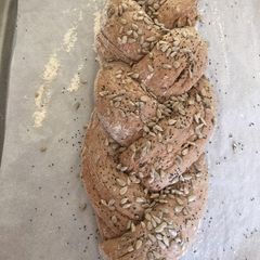 A picture of Health bread using a bread machine.