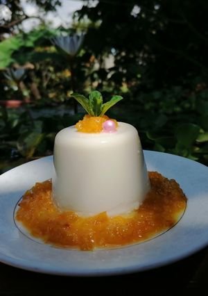 Una foto de Panna cotta