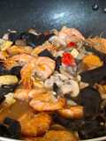 Tumis Udang Jamur Putren