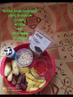 Foto resep Diet Bubur Buah Oatmeal