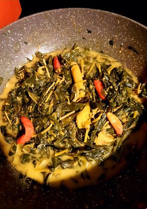 Foto resep Sayur daun singkong teri