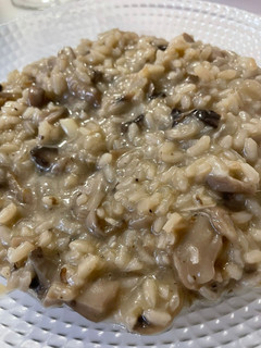 Una foto de Risotto de setas al vermut