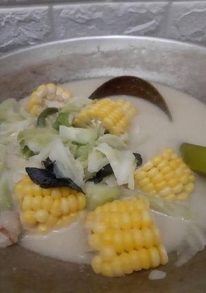 Foto resep Sayur lodeh sawi putih, labu siam dan jagung
