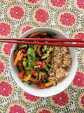 Vegetales orientales no salteados