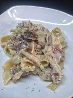 Foto resep Fettuccine saus putih
