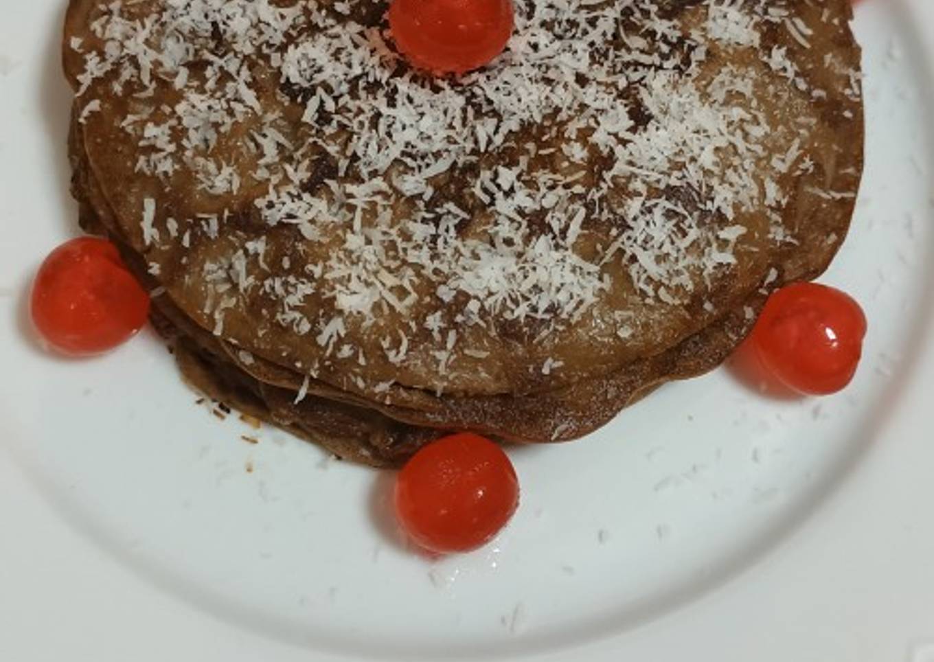 Tortitas de plátano con cacao