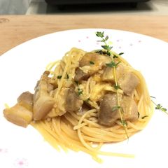 A picture of Pork Belly In Spicy Butter Sauce.