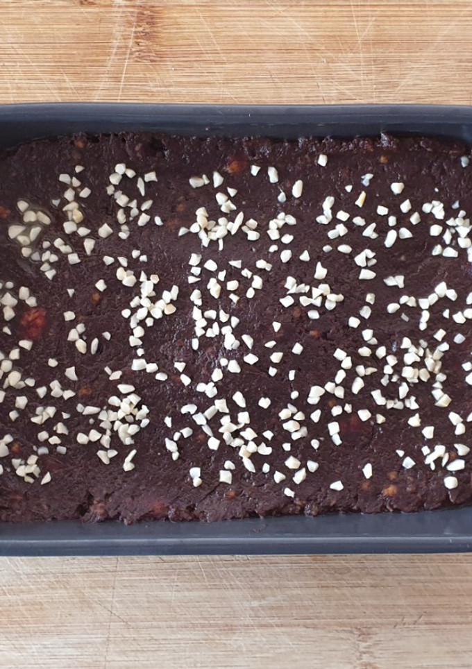 Una foto de Tarta de galletas y chocolate