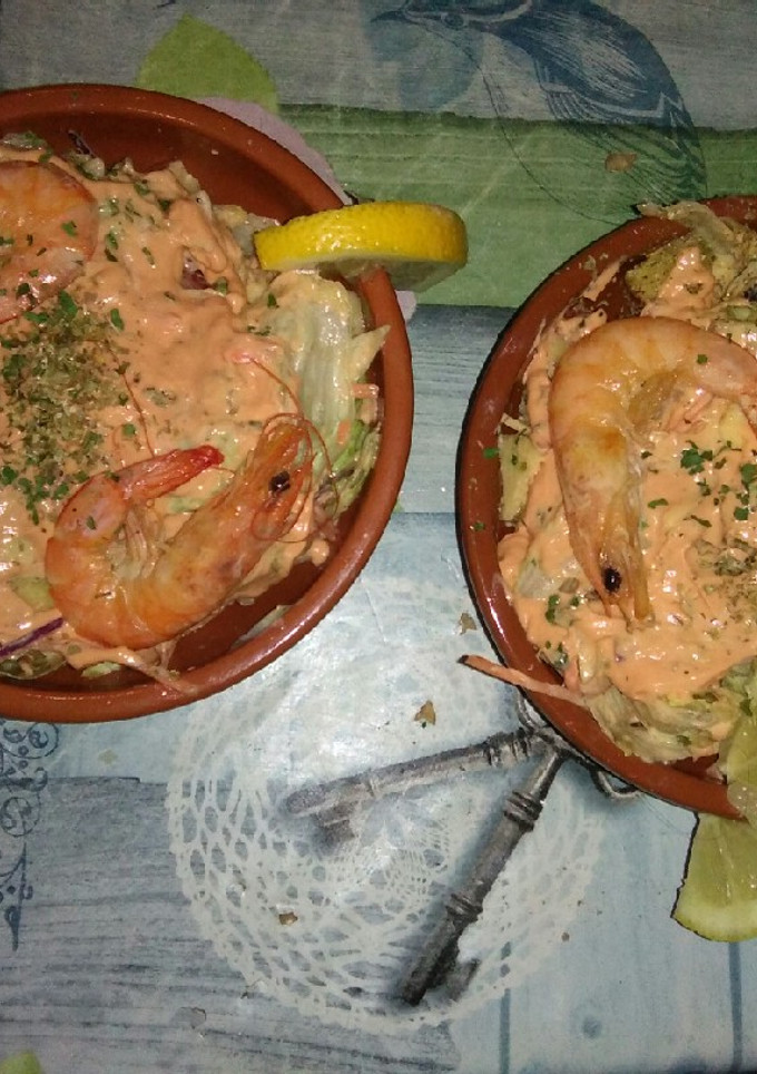 Una foto de Cóctel de gambas