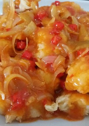 Foto resep Cumi goreng tepung saus padang