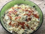 Tortilla al horno de berenjena y tomate
