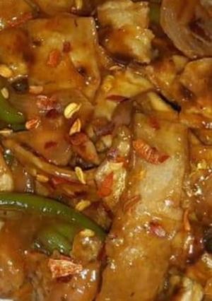 A picture of Roti Manchurian.