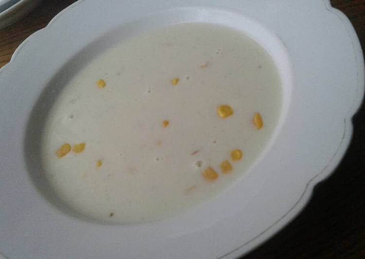 حساء الذرة اللذيذ ع طريقة امي الغالية