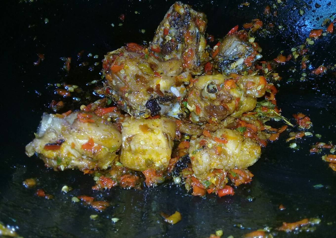 Ayam goreng cabe merah😍