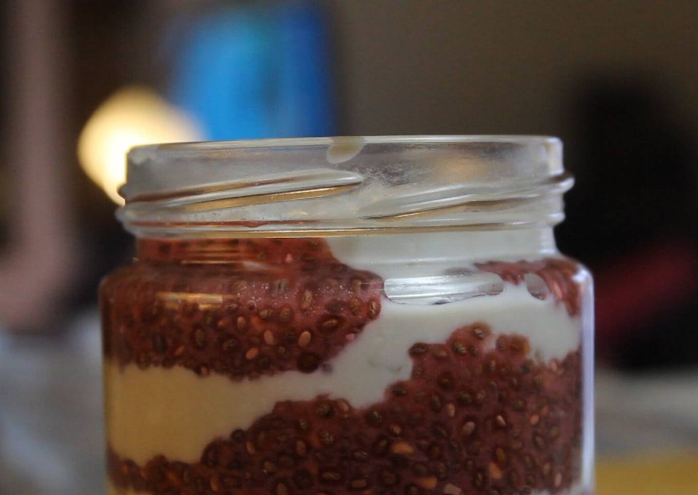 Pudín de Chía saludable con frambuesas - Desayunos Veganos 😉 👉