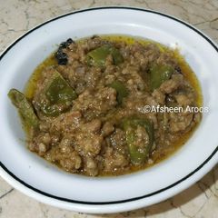 A picture of Hari Mirch Qeema.
