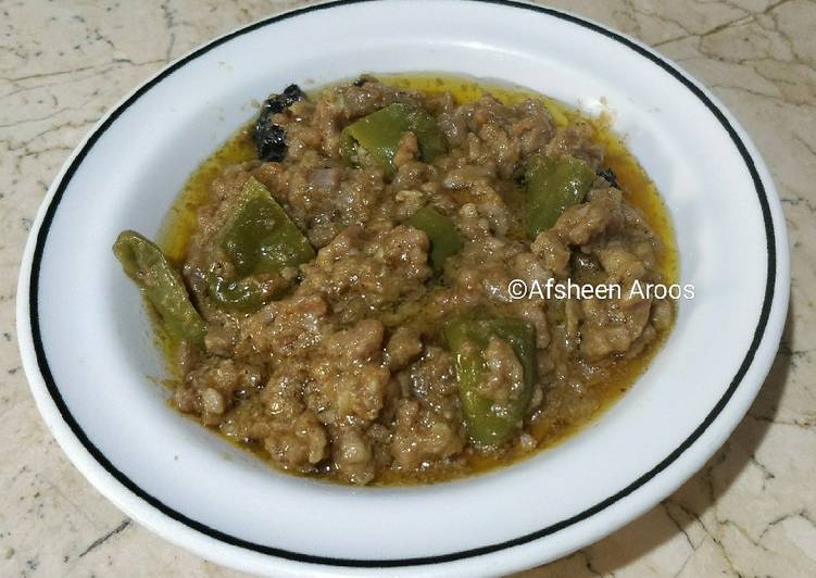 Recipe of Homemade Hari Mirch Qeema