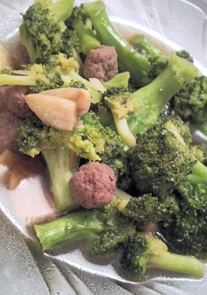 Foto resep Ca Brokoli Bola Bola Daging