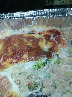 A picture of Cheesey broccoli lasagna side dish.
