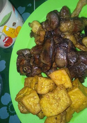 Foto resep Ati ampela tahu goreng