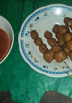 Foto resep Sate Bakso Bakar