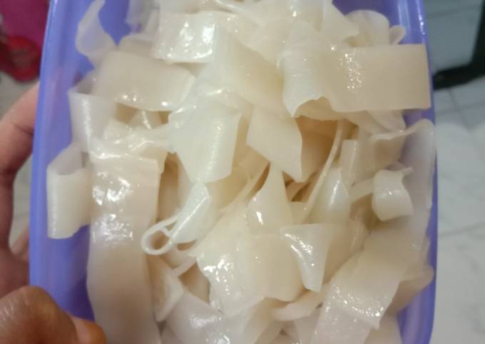 Standar Resep mudah memasak Mie tiaw mentah (enak kenyal) dijamin gurih